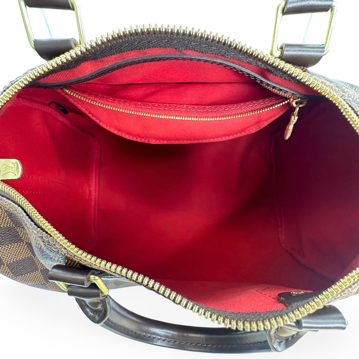 LOUIS VUITTON: Damier Ebene Speedy Bandouliere 30