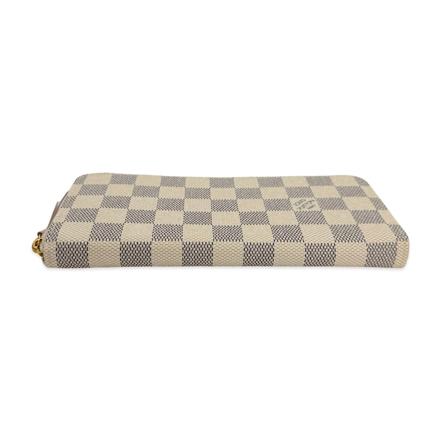 LOUIS VUITTON: Damier Azur Clemence Wallet