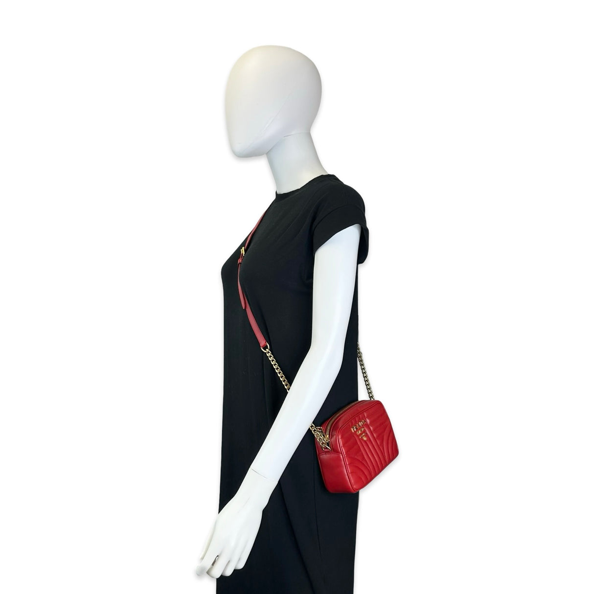 Quilted Leather Diagramme Camera Bag