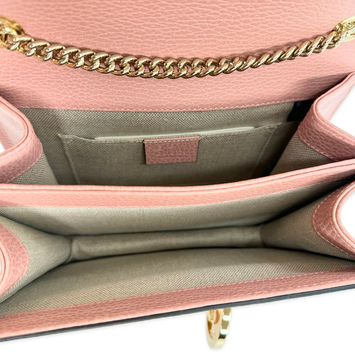 Calfskin Small Interlocking G Chain Bag