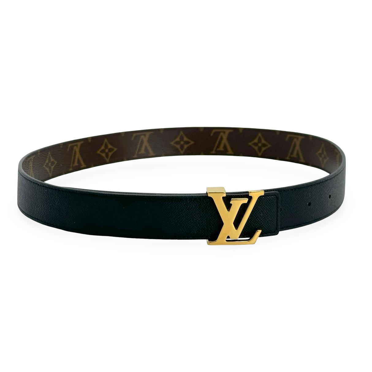 LOUIS VUITTON: Monogram Reversible LV Initiales Belt