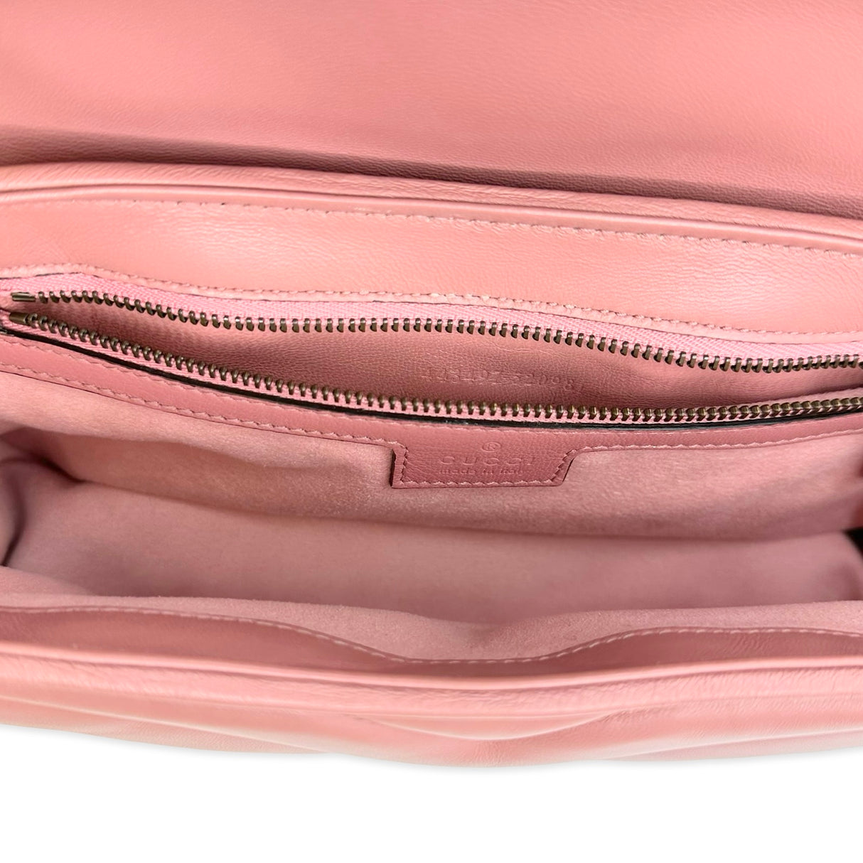 GUCCI: Quilted Leather Torchon Studded GG Marmont Medium Flap Chain Bag