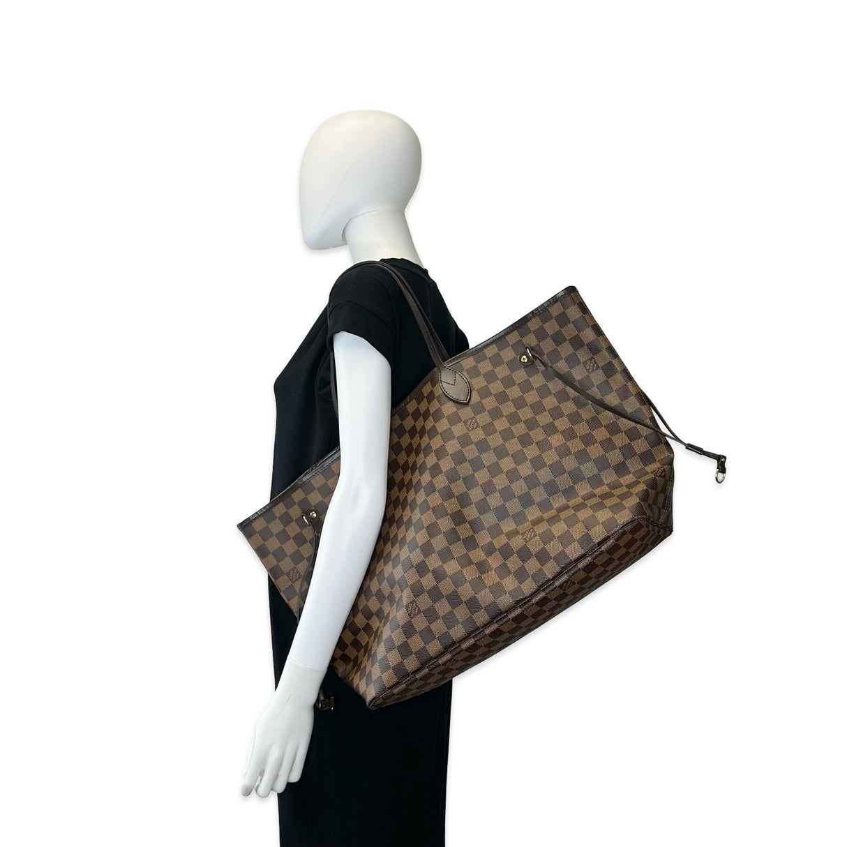 LOUIS VUITTON: Damier Ebene Neverfull GM