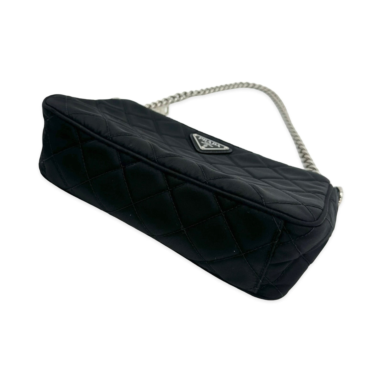 Quilted Nylon Impunto Shoulder Bag