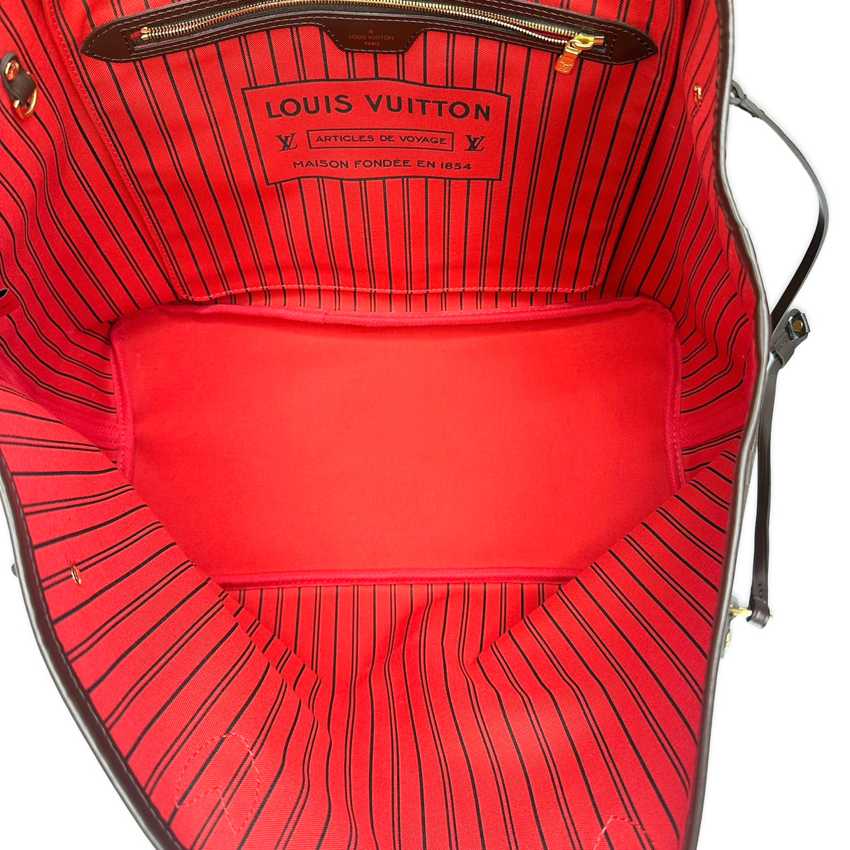 LOUIS VUITTON: Damier Ebene Neverfull GM