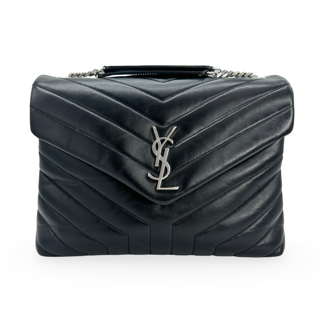 SAINT LAURENT: Quilted Leather Medium LouLou