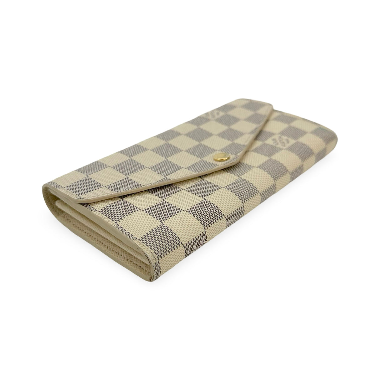 LOUIS VUITTON: Damier Azur Sarah Wallet