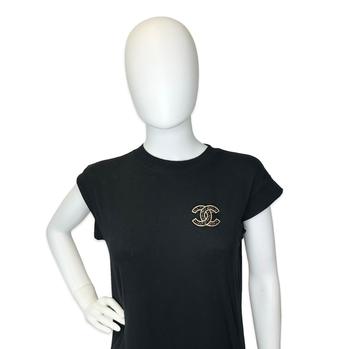 CHANEL: Stone Bead CC Brooch