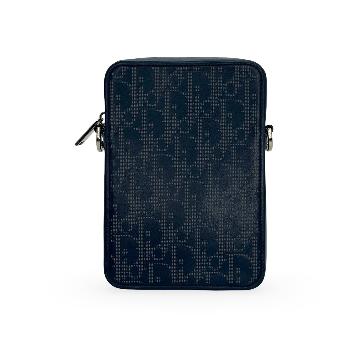 CHRISTIAN DIOR: Oblique Galaxy Calfskin World Tour Messenger Pouch