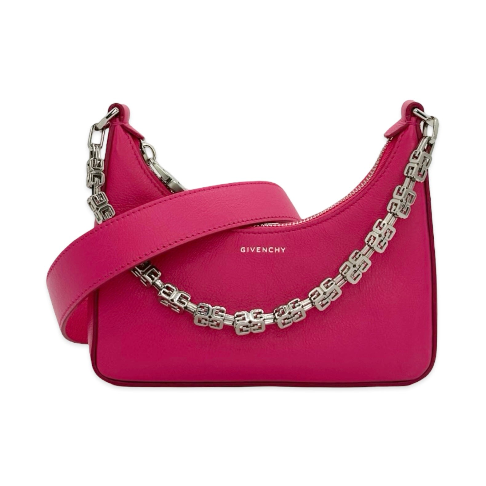 Givenchy 4G Calfskin Mini Moon Cut Out Shoulder Bag