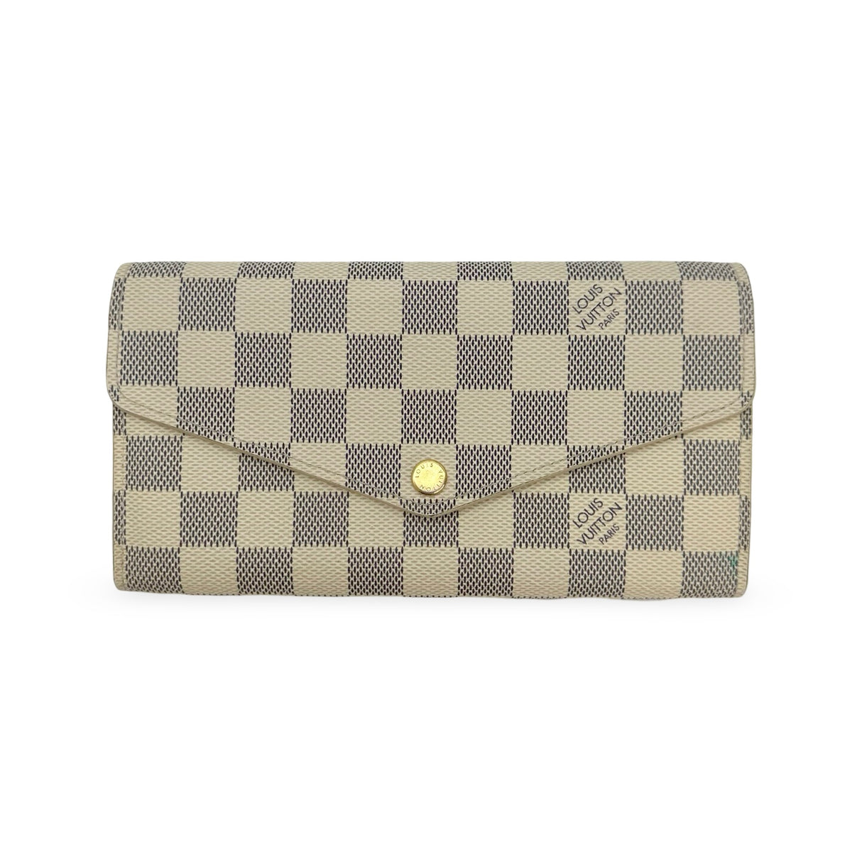 LOUIS VUITTON: Damier Azur Sarah Wallet