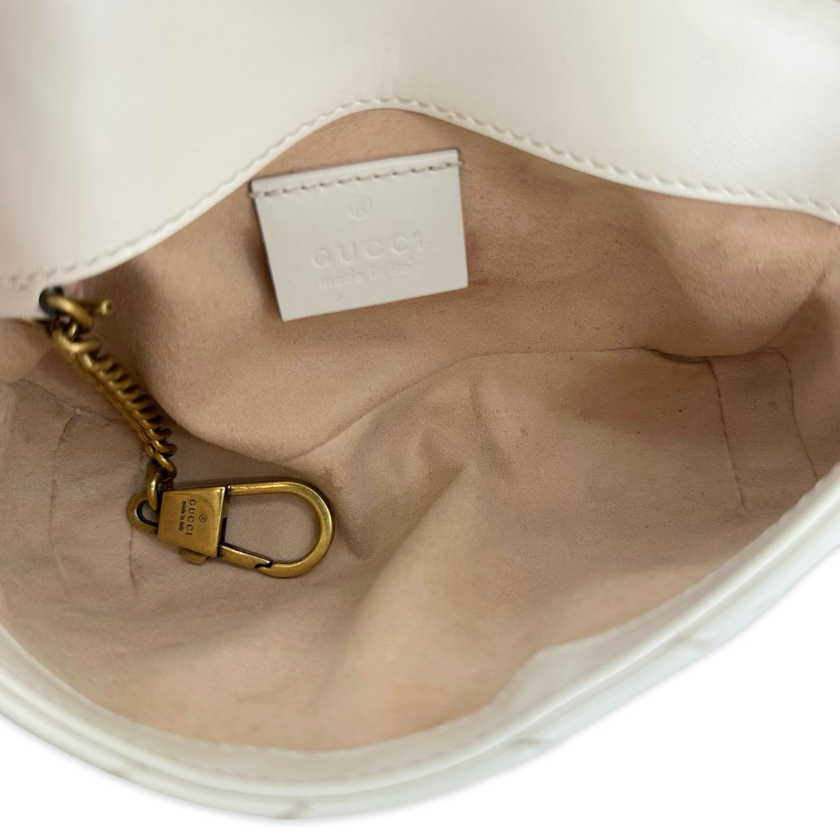 Quilted Leather GG Marmont Super Mini Chain Bag