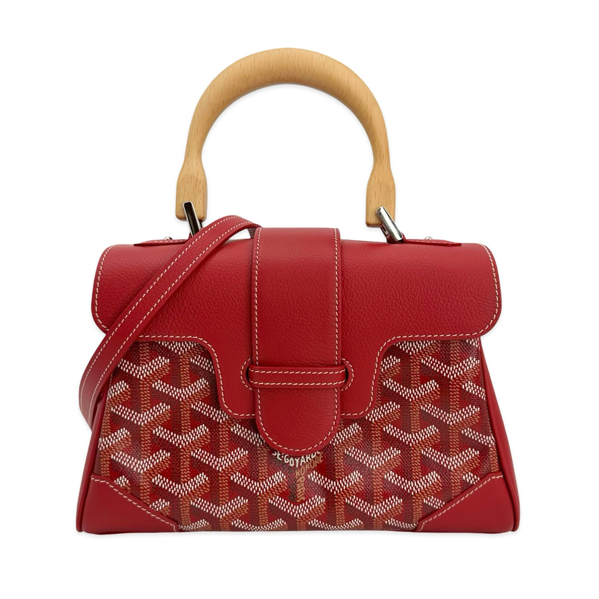 GOYARD: Goyardine Mini Saigon Top Handle Bag
