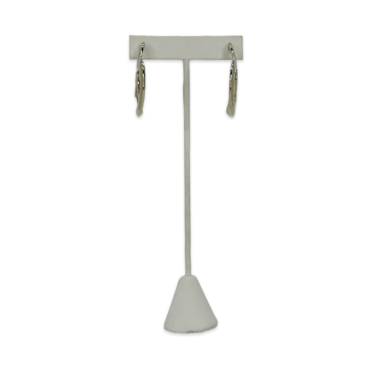 CHANEL: CC Heart Hoop Earrings