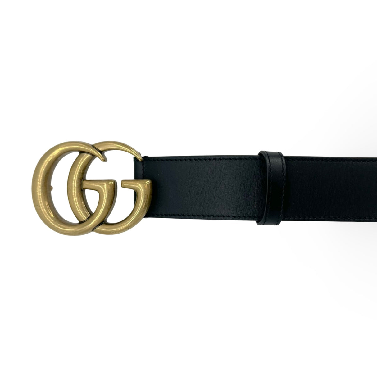 GUCCI: Leather GG Marmont Wide Belt