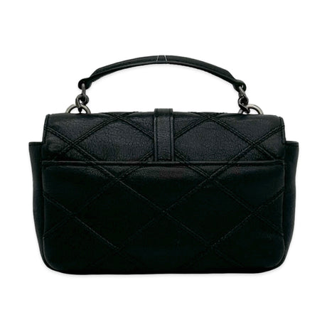 SAINT LAURENT: Quilted Leather Mini College Bag