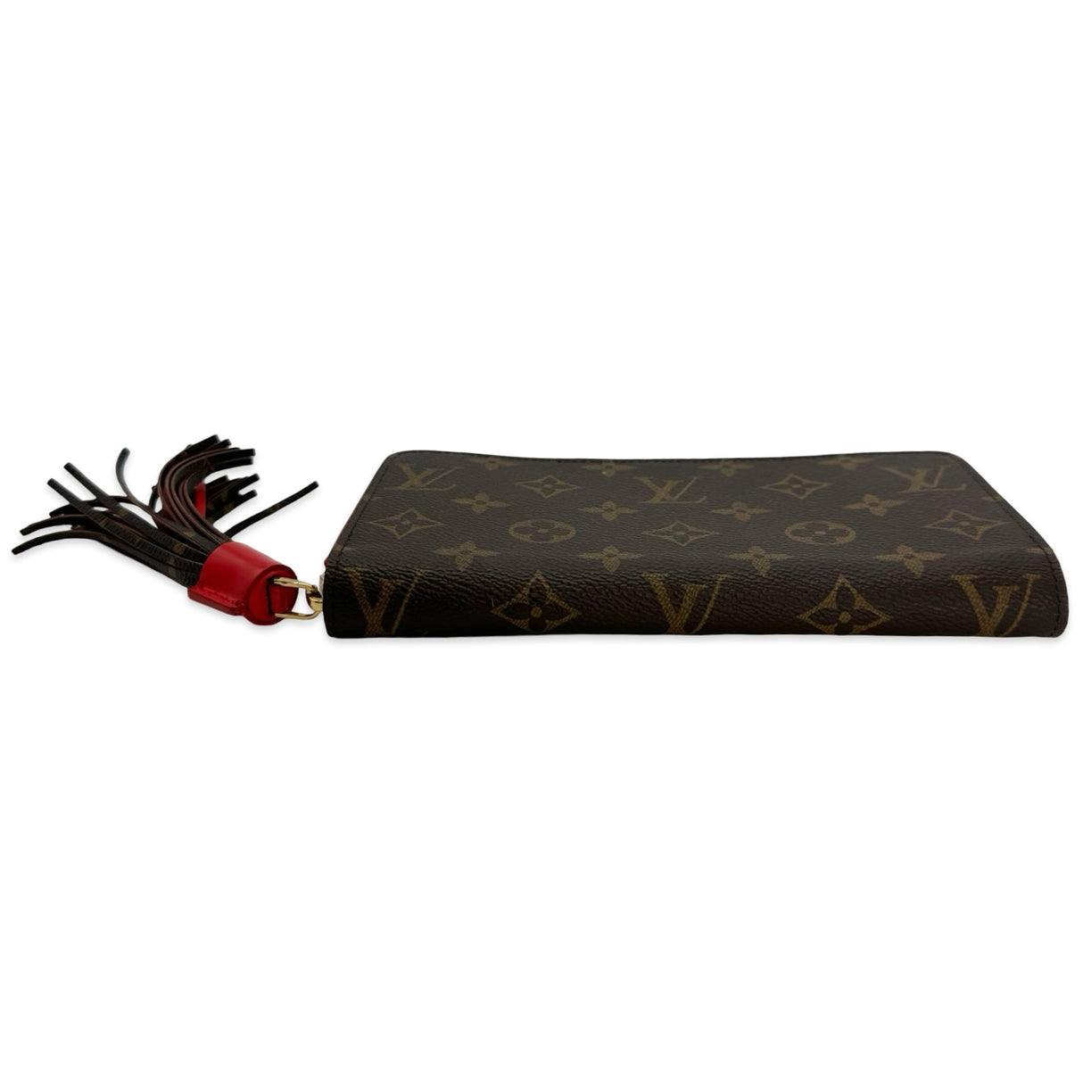 LOUIS VUITTON: Monogram Pompom Zippy Wallet