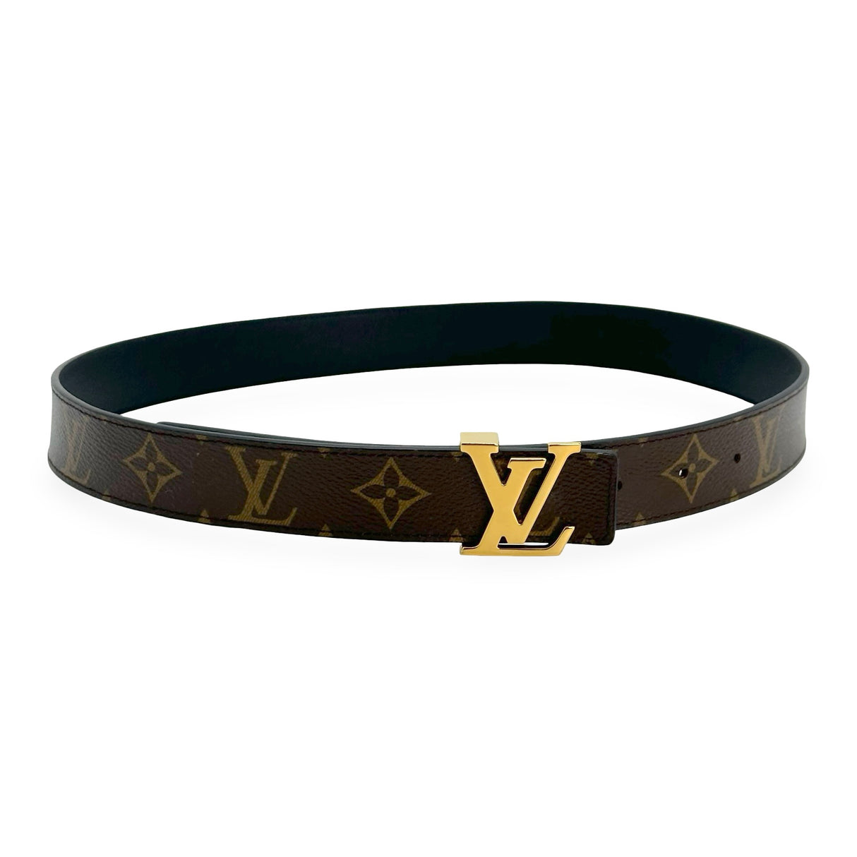 LOUIS VUITTON: Monogram Reversible LV Initiales Belt