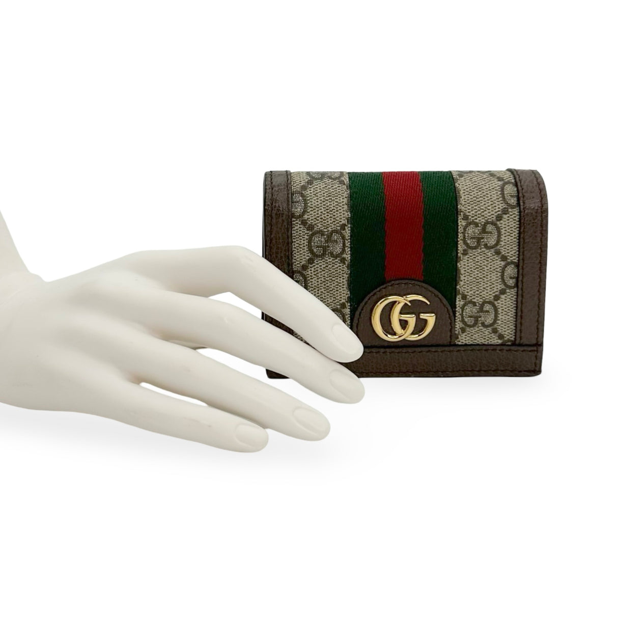 GUCCI: GG Supreme Ophidia Compact Wallet