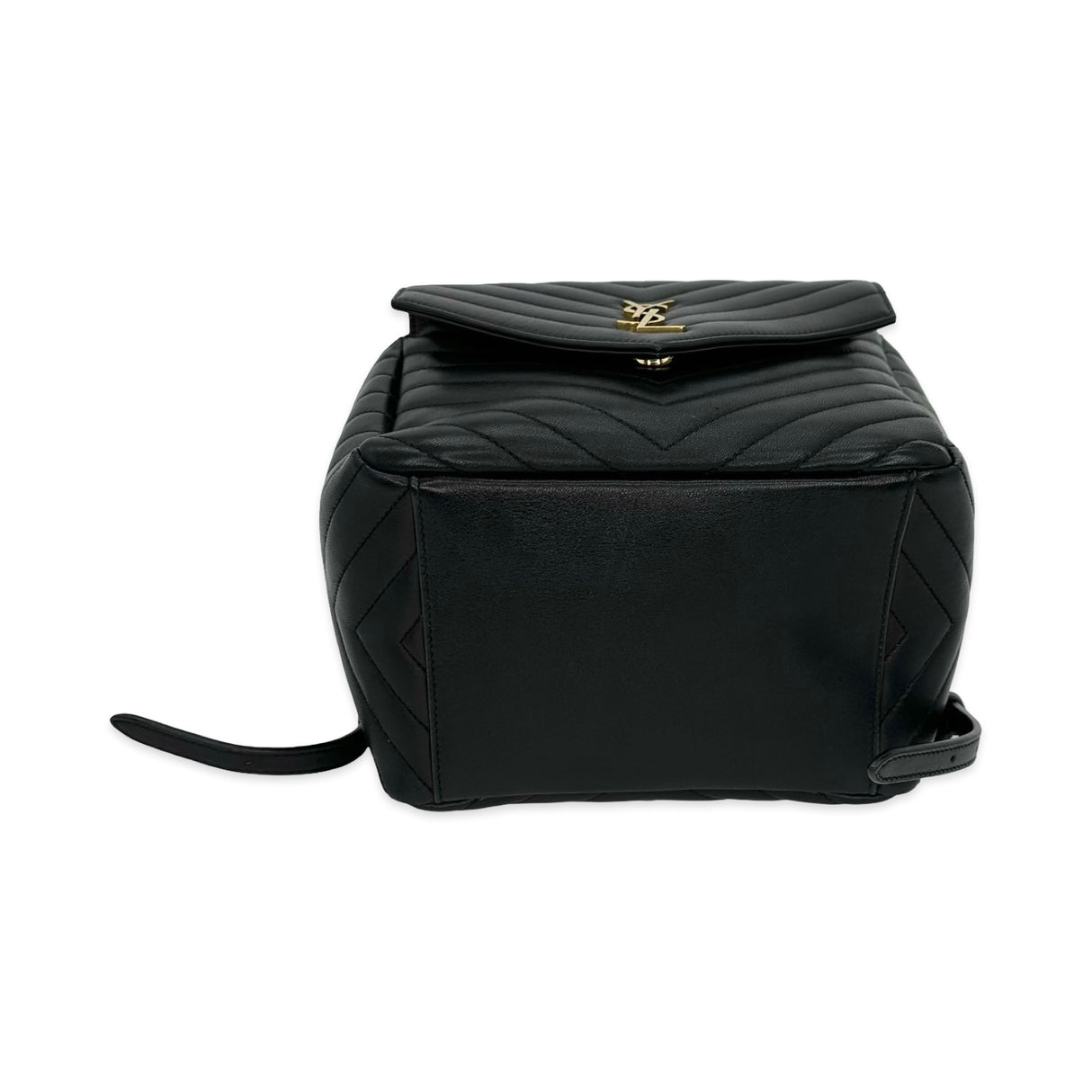 SAINT LAURENT: Chevron Quilted Lambskin Joe Backpack