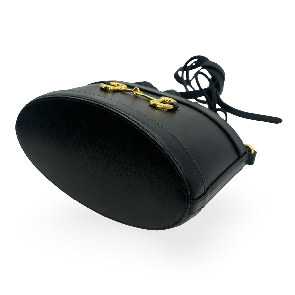 GUCCI: Leather Horsebit 1955 Bucket Bag