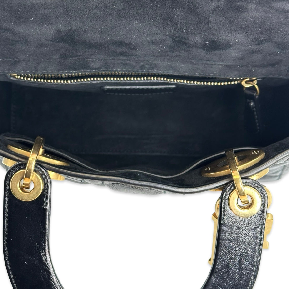 Cannage Calfskin Small Badges Lady Dior