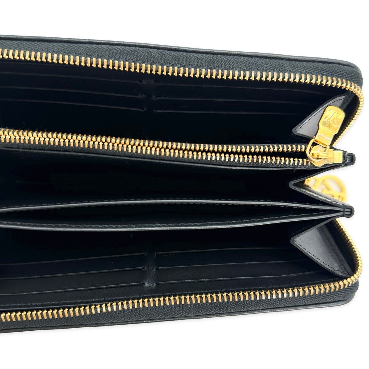 Monogram Embossed Lambskin Coussin Zippy Wallet