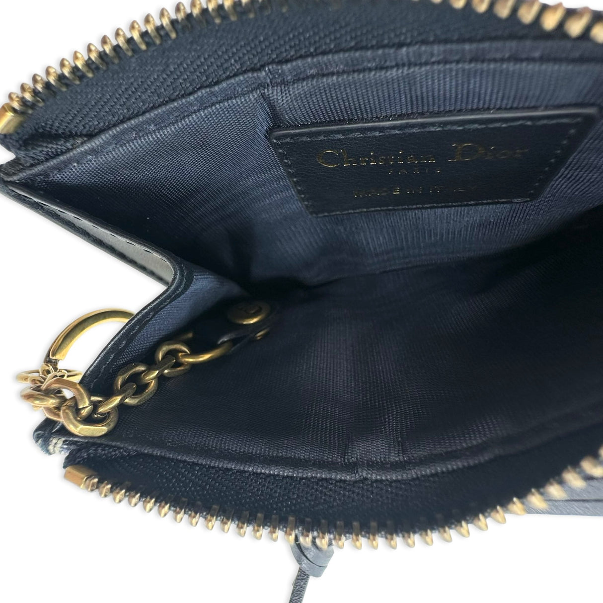 Oblique Zipped Key Case