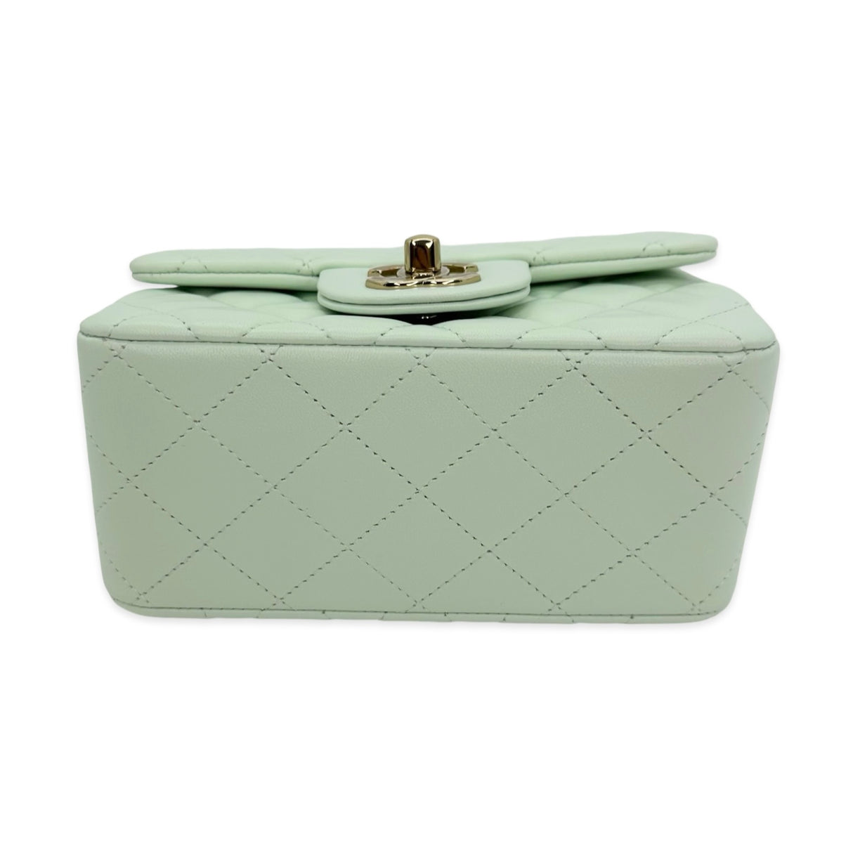 CHANEL: Quilted Lambskin Mini Classic Square Flap Bag