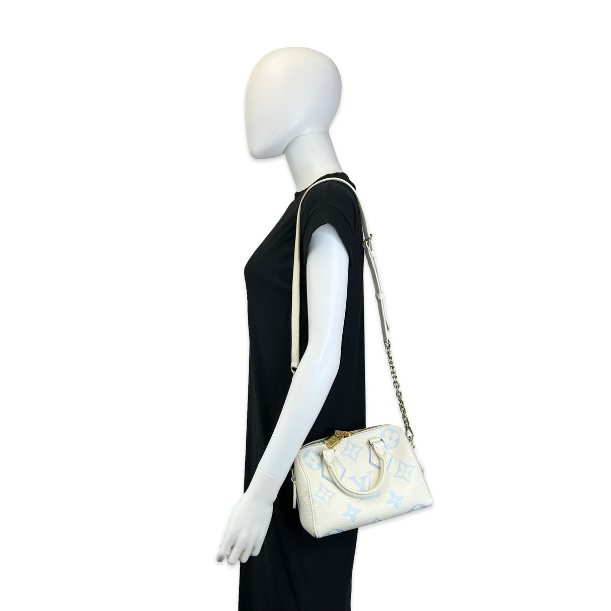 LOUIS VUITTON: Monogram Empreinte Speedy Bandouliere 20