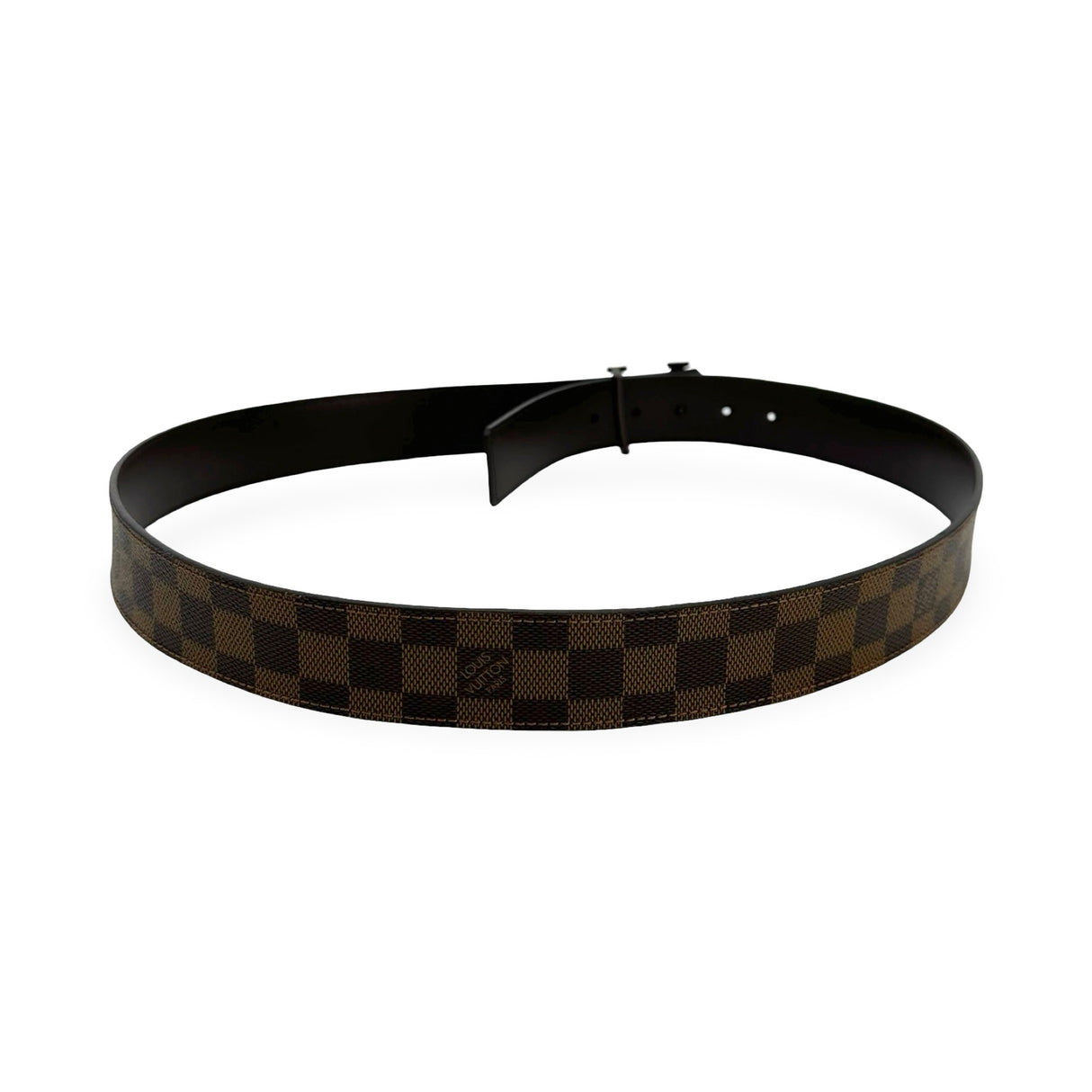 LOUIS VUITTON: Damier Ebene Initiales Belt
