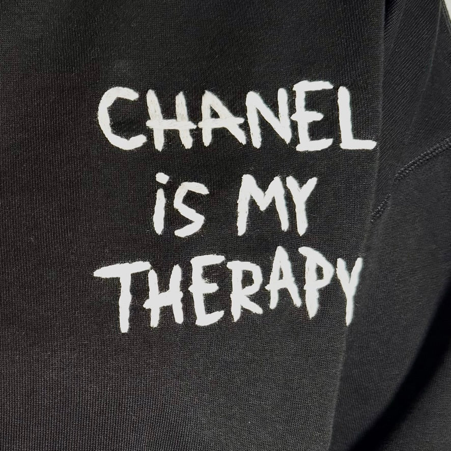 Sweatshirt: Chanel is My Therapy