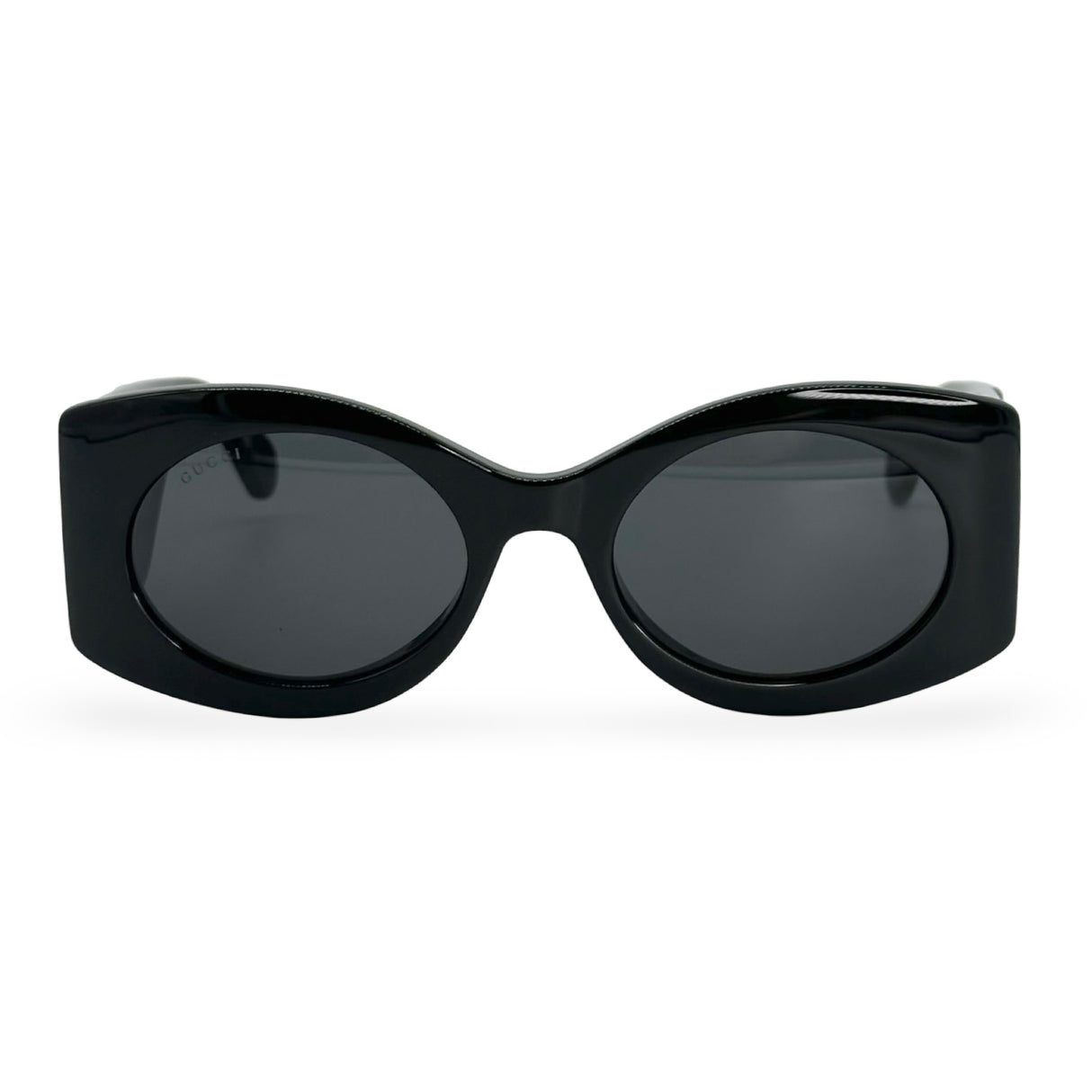 GUCCI: GG Wide Oval Sunglasses