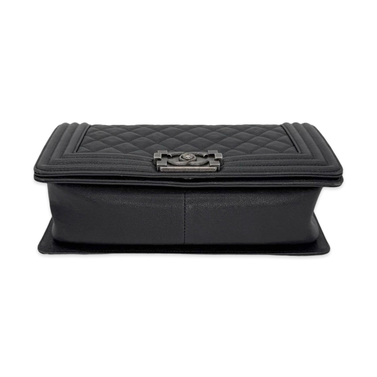 Quilted Caviar Old Medium Boy Bag