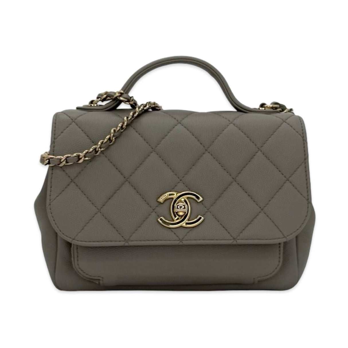 CHANEL: Quilted Caviar Small Business Affinity Flap Bag