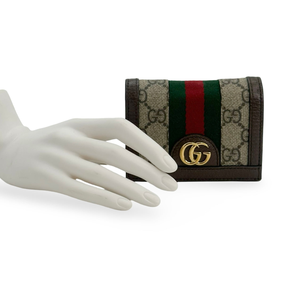 GUCCI: GG Supreme Ophidia Compact Wallet