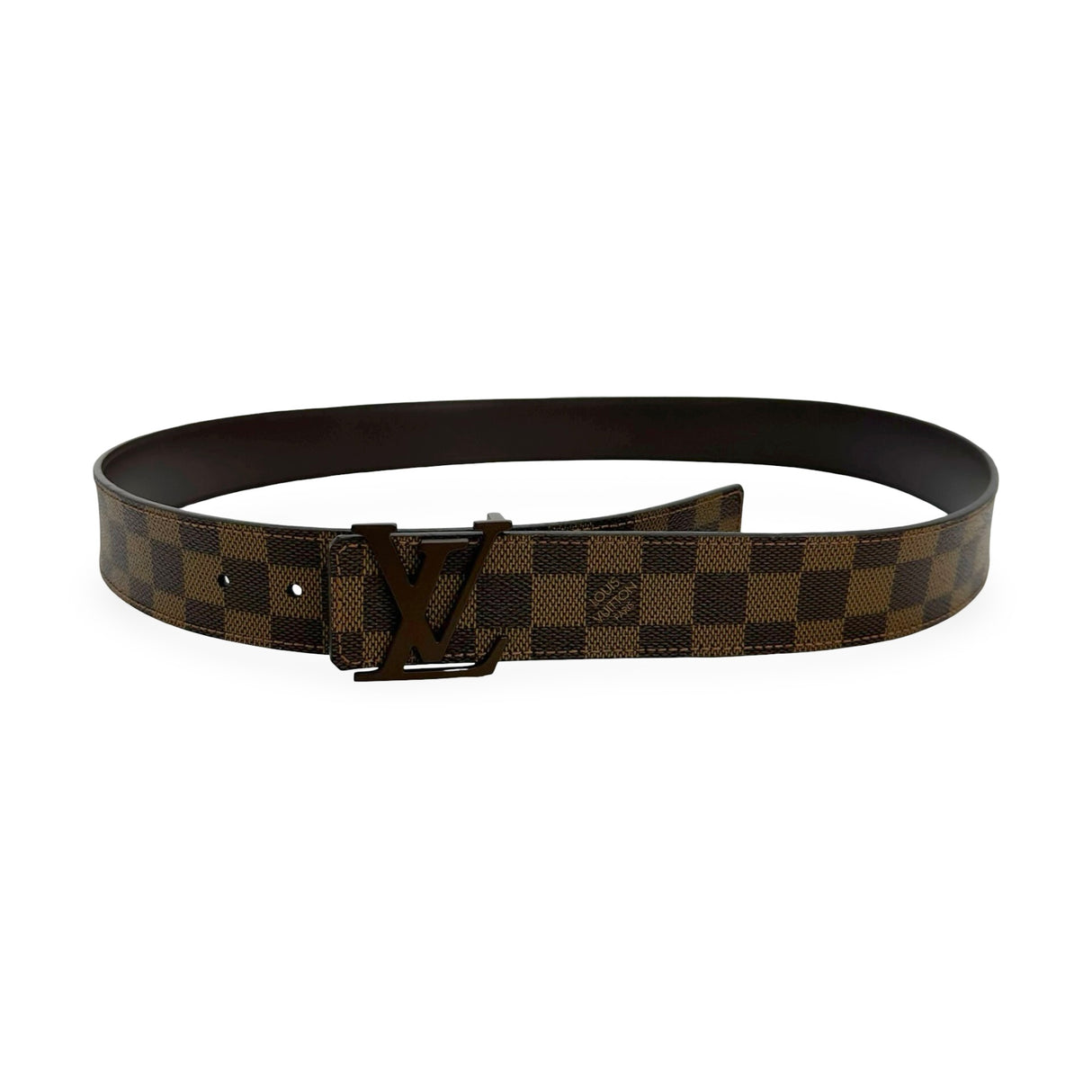 LOUIS VUITTON: Damier Ebene Initiales Belt