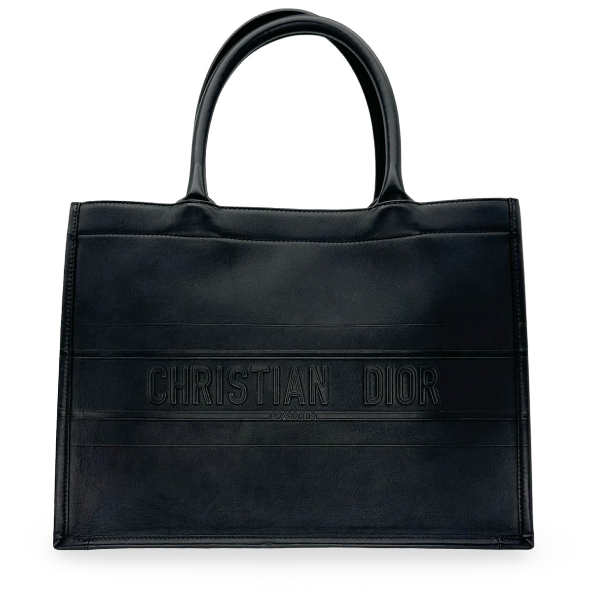 CHRISTIAN DIOR: Leather Medium Book Tote