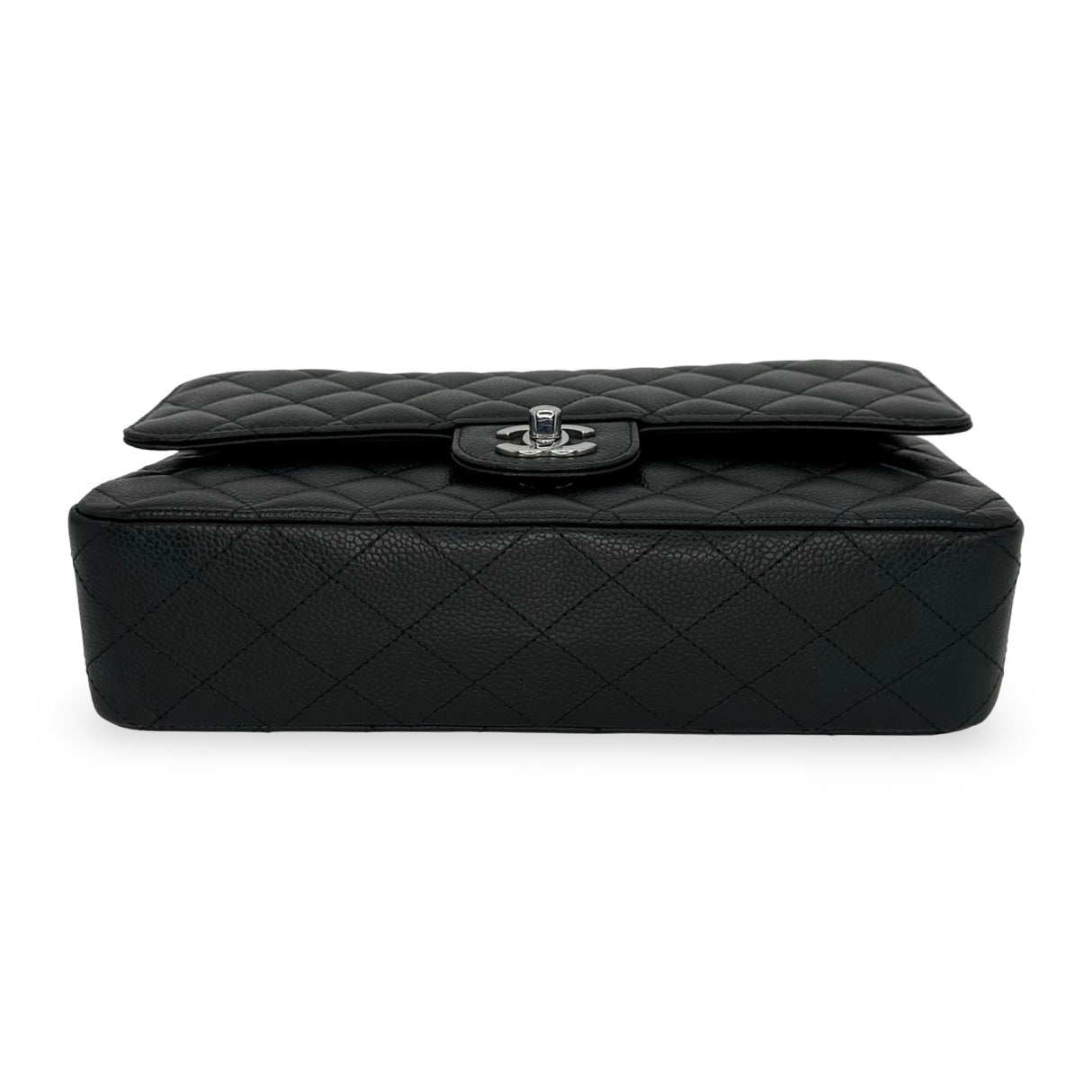 CHANEL: Quilted Caviar Medium Classic Double Flap