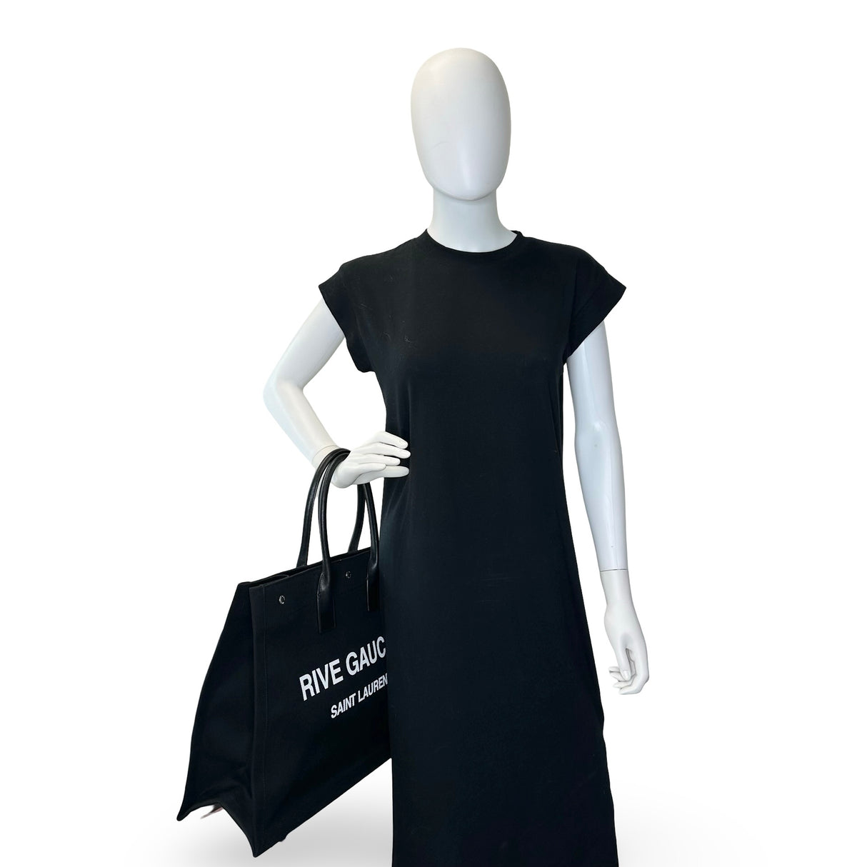 SAINT LAURENT: Canvas Rive Gauche Tote