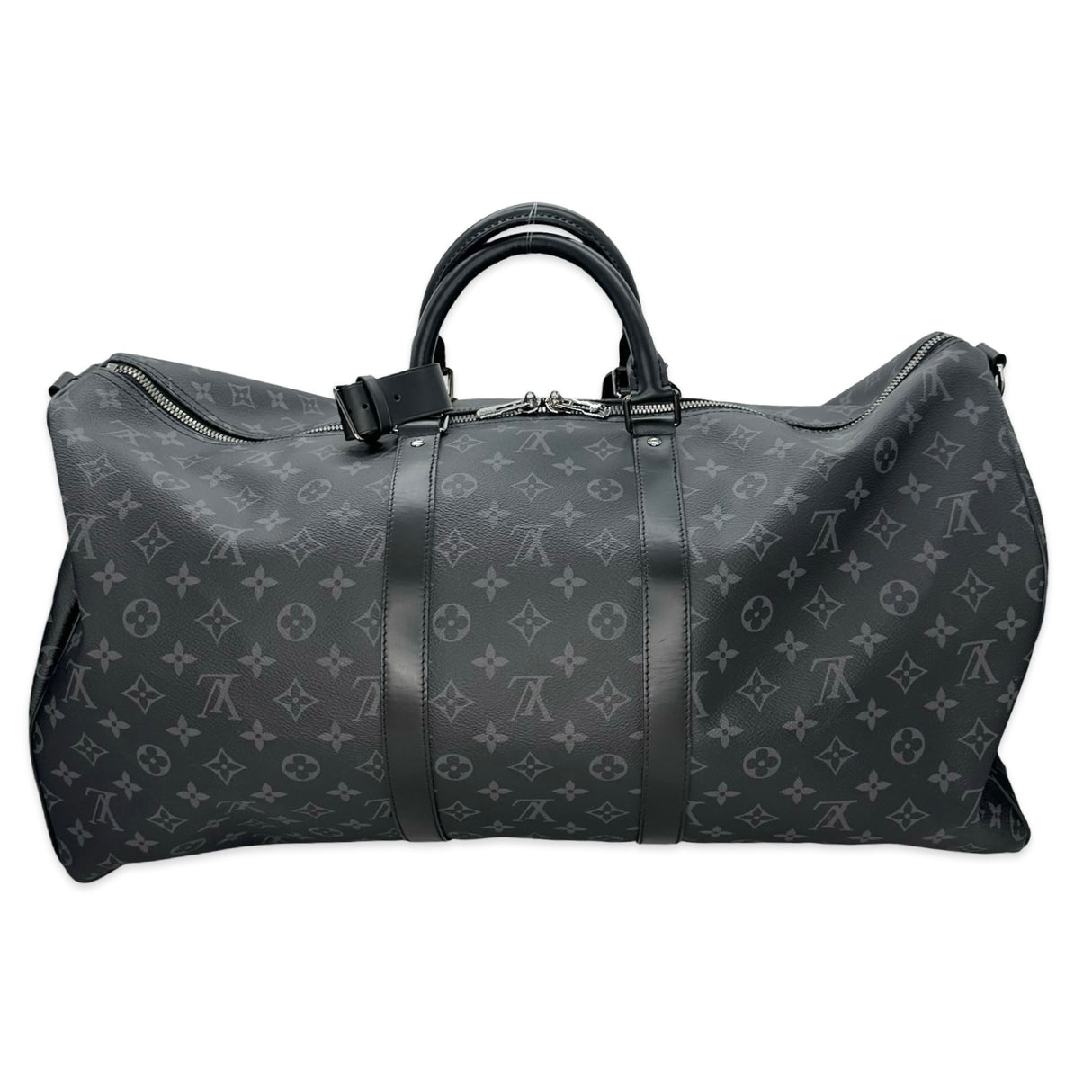 LOUIS VUITTON: Monogram Eclipse Keepall Bandouliere 55