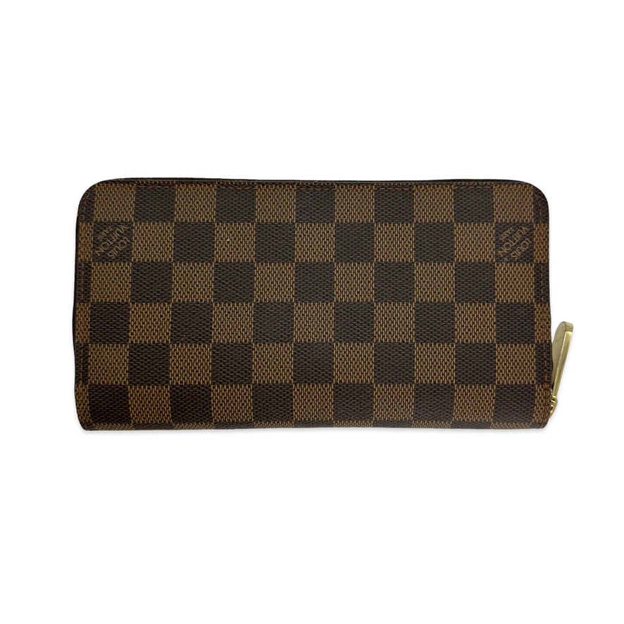 LOUIS VUITTON: Damier Ebene Zippy Wallet