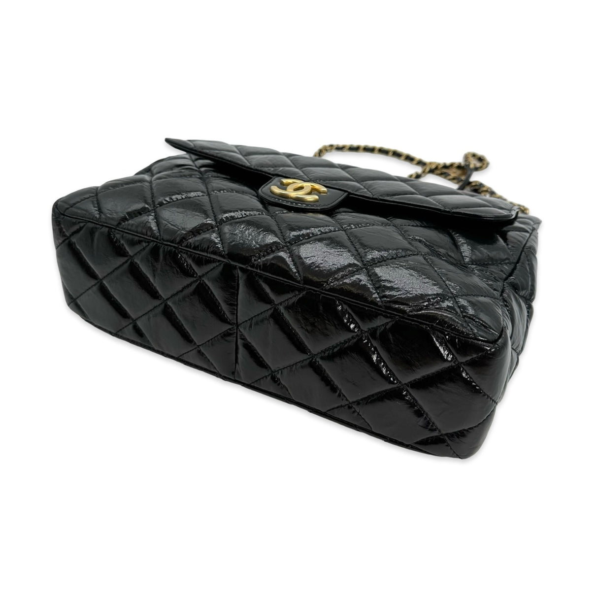 Crumpled Calfskin Medium Wavy Hobo