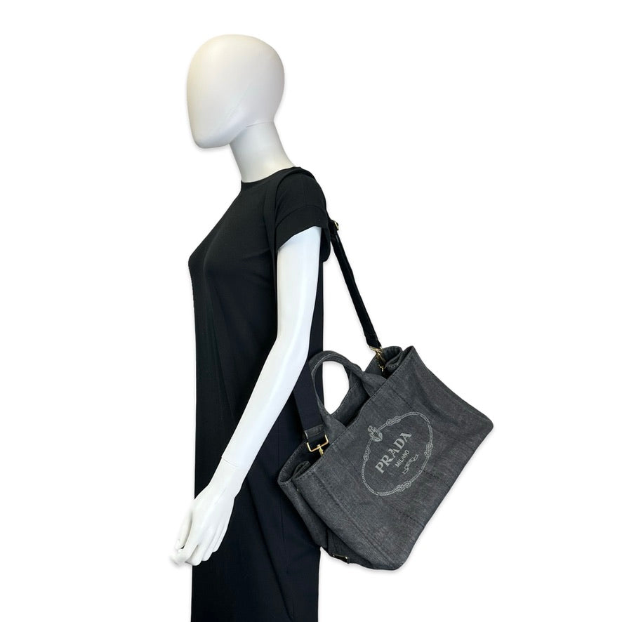 Denim Large Canapa Convertible Tote