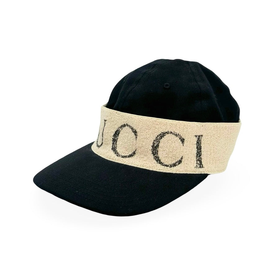 GUCCI: Gabardine Headband Baseball Cap