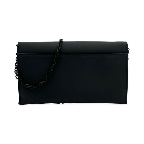 CHRISTIAN DIOR: Ultramatte Long Saddle Wallet with Chain