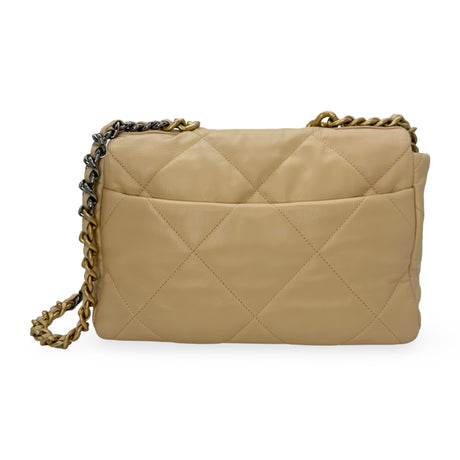 CHANEL: Quilted Lambskin Medium 19 Flap Bag