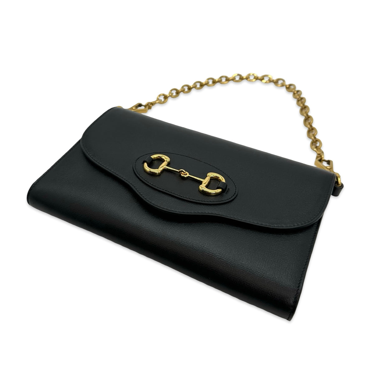 GUCCI: Leather Horsebit 1955 Small Shoulder Bag