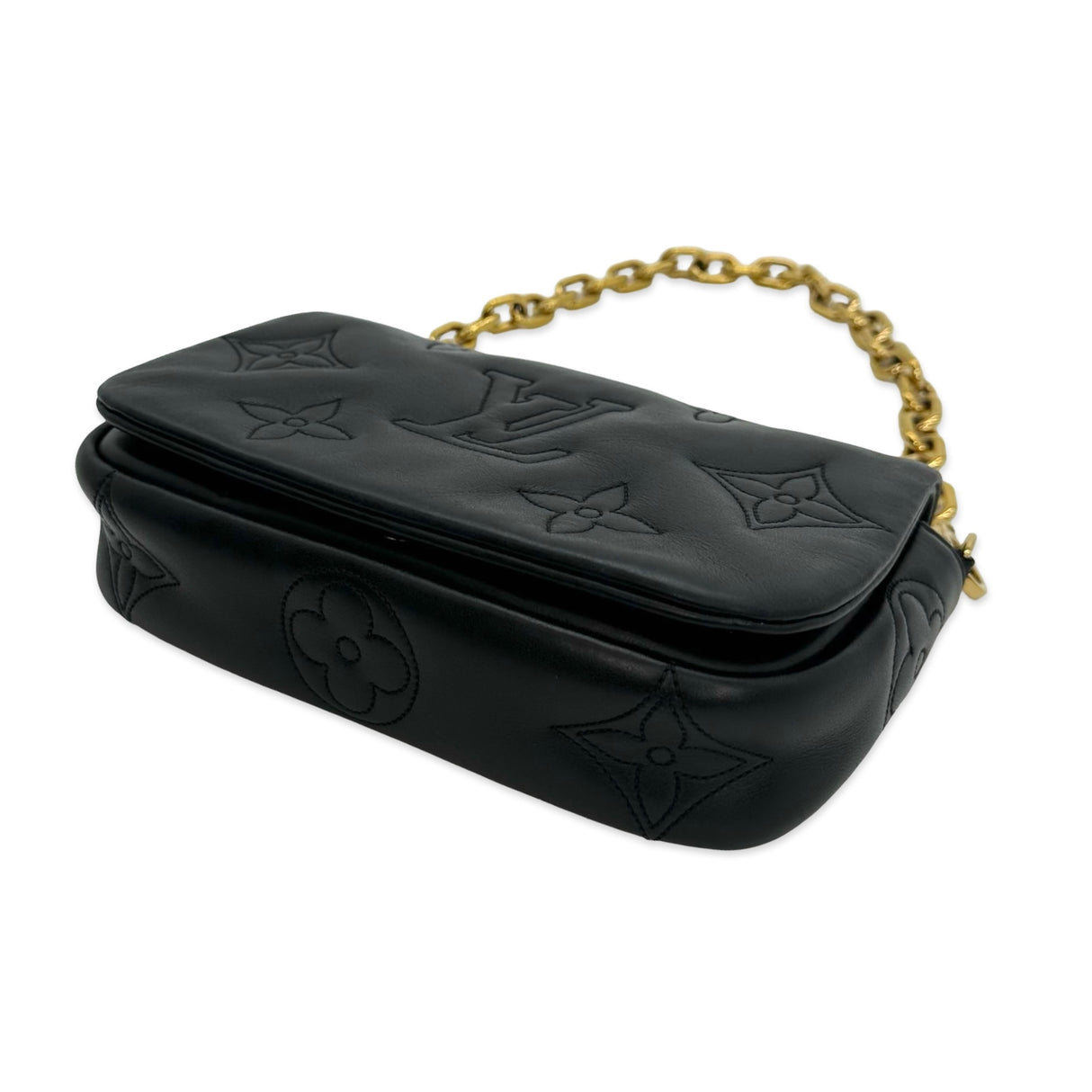 LOUIS VUITTON: Bubblegram Wallet on Strap