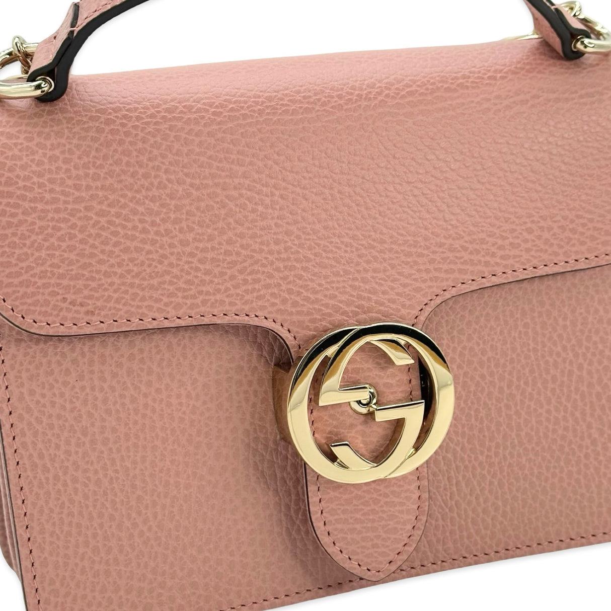 Calfskin Small Interlocking G Chain Bag